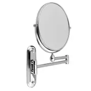 Fin Chrome 10 X Extending Magnifying Bathroom Make Up Shaving Wall Vanity Mirror
