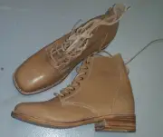 AIF WW1 WW2 TAN LEATHER BOOTS SIZE 9 US REPRODUCTION PAIR AUSTRALIAN ARMY BOOTS