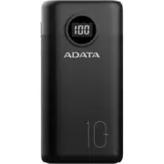 ADATA P10000QCD Power Bank (10,000mAh, Black) USB Type-C Input & Output 5 VDC 3A