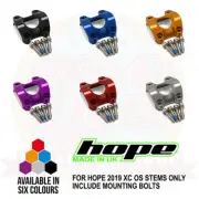 Hope 2019 XC OS Stem Face Plate Include Mounting Bolts - All Colors - Brand New