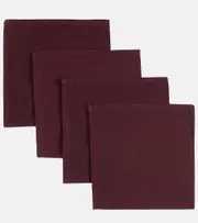 [Once Milano] Once Milano Set of 4 linen napkins One Size purple