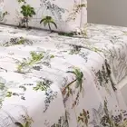NWT $350 Yves Delorme Jardins Bedding Flat Sheet King Size Cotton Batiste France