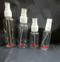 在飛比找Yahoo!奇摩拍賣優惠-透明噴瓶 75ml 100ml 防疫噴霧瓶 按壓瓶 分裝瓶 