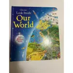 USBORNE LOOK INSIDE OUR WORLD  硬頁翻翻書