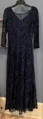 Tahari Women's Embellished Sequin Gown. New, never worn