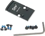 DPP Titanium Mount/Adapter Plate Compatible with RMR Cut Slide Without Thread Post and Holosun 407K/507K ——RM-H07K