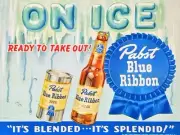 Pabst Blue Ribbon Beer on Ice, Splendid! NEW Metal Sign: 12x16" Ships Free