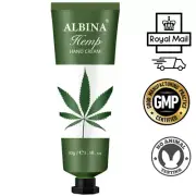 ALBINA Hemp Hand Cream Cracked Dry Skin Anti Aging Moisturiser Free Post 30g