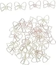 GARIOUANS 30pcs Creative Bow Paper Clips Cute Metal Document Organizers Vibrant Colors for Office School and Scrapbooking Unique Design Paper Clamps