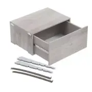 Everbilt Closet Organizer 18.58"x24.8"x11.2" Gray Adjustable Drawer Kit Indoor