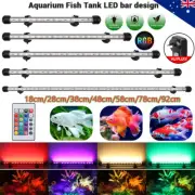 18-92CM Fish Tank Aquarium Lights LED Waterproof Full Spectrum Aqua Lamp RGB AU