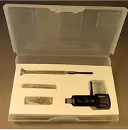 PUREST AUDIO Black Technics Turntable Headshell Kit with OFC Phono Cartridge Leads, Plastic Body, Modern Style, Black Color, Phono Connectivity