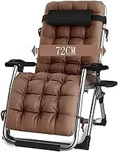 Zero Gravity Lounge Chair, Zero Gravity Lounge Chairs, Adjustable Reclining Garden Chairs with Cup Holder Lounge Chair (Color : B) Comfortable Anniversary