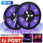 UV LED Strip Light 395-405nm Ultraviolet Black Light Strip for Home TV Backlight