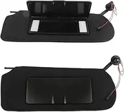 1Pair Car Sun Visors Shades W/LED Light 10442033 10442034 Compatible for Chevrolet Corvette C5 1997-2004 Sunvisors Vanity Mirror