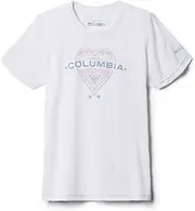 [Columbia] Youth Girls Tidal Tee PFG Heart Short Sleeve