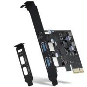 USB PCIE Card 18W Delivery, PCI Express 3 Port (Type C, 2 X Type A) PCIe7905