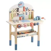 Tool Bench for Kids Toy Play Workbench Wooden Tool Bench Workshop Workbench w...