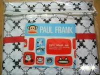 在飛比找Yahoo!奇摩拍賣優惠-☆美國Paul Frank 大嘴猴可愛骷髏頭單人床包組☆