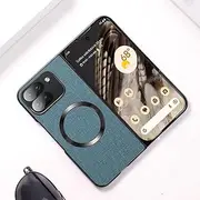 [Jarttarn] Magnetic Case Compatible with Google Pixel 9 Pro Fold 5G 2024 Case, Ultra Thin Cloth Pattern Case Shockproof Protective Cover for Google Pixel 9 Pro Fold (Blue)