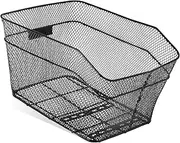 CyclingDeal Bike Bicycle Rear Mesh Basket Made of Quality Metal Wire with Rust Prevention Coating, Compatible with Most Rear Pannier Racks