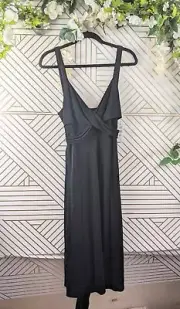 TAHARI Women's Vanda Dress Black Wrap Size Medium NEW
