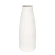 Belle Tuba Ceramic Sculptural Vase Large 19.5x50cm - White