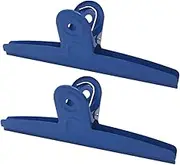 Extra Large Bull Clips 2 Pack 12 Inch Blue Jumbo Stainless Steel Clips Paper Clamps Holder for Drawing Board Poster Clamping Bag