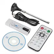 Digital Satellite DVB T2 USB 2.0 TV Stick Tuner With Antenna Remote HD USB TV Receiver DVB-T2/DVB-T/DVB-C/FM/DAB USB TV Stick White