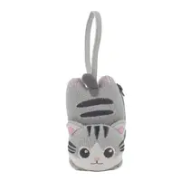 在飛比找momo購物網優惠-【KIRO 貓】小灰貓 毛巾布 吊飾/零錢包(820523)
