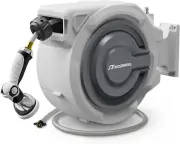 150 FT X 1/2" Retractable Garden Hose Reel by , Outdoor Garden Hose Reels - Auto
