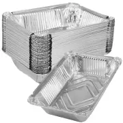 50Pcs Aluminum Foil Trays 1100ml Non-Stick Aluminum Foil Baking Pans SmWkY`¢¤