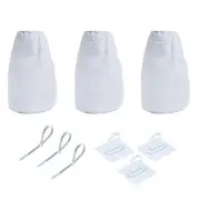 Wharick 3 Pcs Dryer Vent Lint Catcher Bag Dryer Lint Dust Bag Indoor Outdoor Lint Catcher Trap And Filter for Ventless Dryer Vent Capturing Lint An...