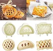 KUJAIS Classic Mini Hand Pie Molds Dough Press Pocket Pie Molds - One Press Hand Pie Maker for Halloween Christmas Various Themed Party Potluck (White)