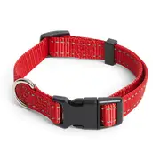 All Day Reflective Dog Collar Red