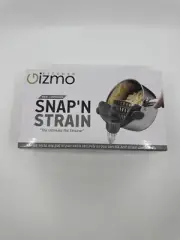Gizmo Snap'N Strain Silicone Pot Strainer Clip On Strainer for Pots and Pans