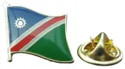 Namibia Flag Pin Badge Republiek van Namibië Windhoek Brooch