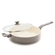 GreenPan Essence Taupe Non Stick Covered Skillet 30cm Home Kitchen Cookware