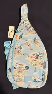 Vera Bradley Beach Treasures Lighten Up Essential Sling Backpack - NWT