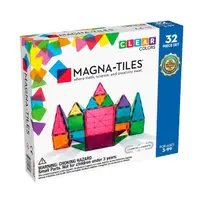 在飛比找Yahoo奇摩購物中心優惠-Magna-Tiles 彩色透光磁力積木32片|磁性積木