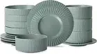 Lusso Stoneware Dinnerware Set, 16-Piece-Service for 4
