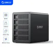 ORICO 5Bay Raid Hard Drive Enclosure USB3.0 to SATA for 3.5'' HDD SSD 150W Power