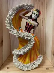 DOD Dancer Orange Dress Resin Statue 7.5" x 4.5"