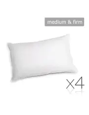 [Giselle Bedding] Set of 4 Medium & Firm Cotton Pillows