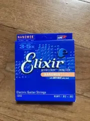 Elixir 12152 Nanoweb Heavy Electric Guitar Strings (12-52)