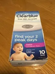 Clearblue Digital Ovulation Test 10 Tests (Exp. 05/26) 2 Peak Days