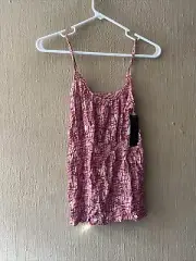 mossimo supply co Tank Top Small tissue lightweight y2k cami shirt NWT pink red