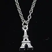 [ZOJK] Necklace 15Mm Tower Pendants Short Long Women Men Colar Choker Jewelry Gift