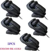 5PCS Datalogic GM4500-BK-433K1 Cordless 2D Barcode Scanner USB Cable Cradle New