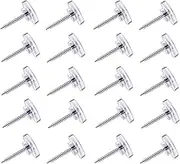 DEEINN 150 Count Push Pins, Clear Thumb Tacks, Steel Point and Clear Plastic Head, Transparent Thumbtacks for Cork Board, Bulletin Boards, School, Office